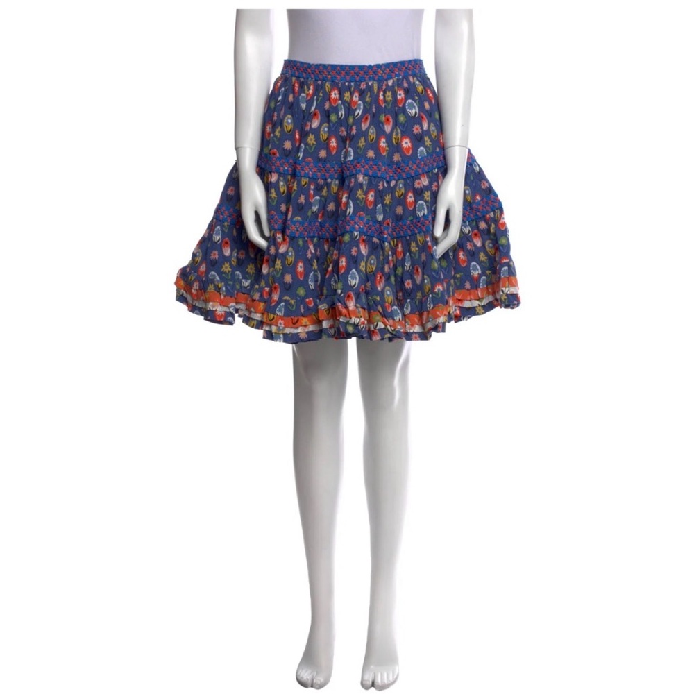 Celia B Patterned Circle Skirt - image 1
